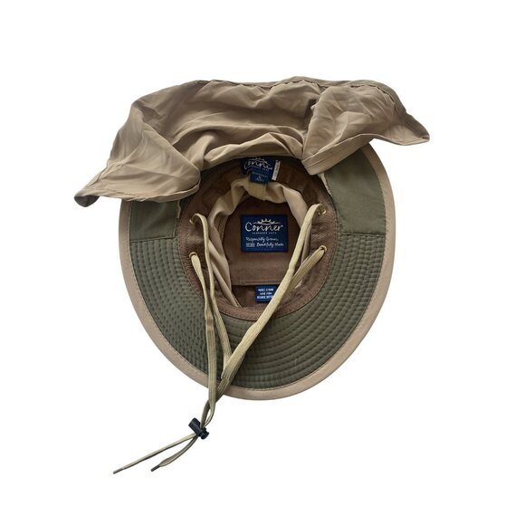 Conner Handmade Sun Shield Recycled Boater Hat Medium Beige Unisex Packable main image 11